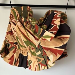 Zara strapless ruffled top - NWT
